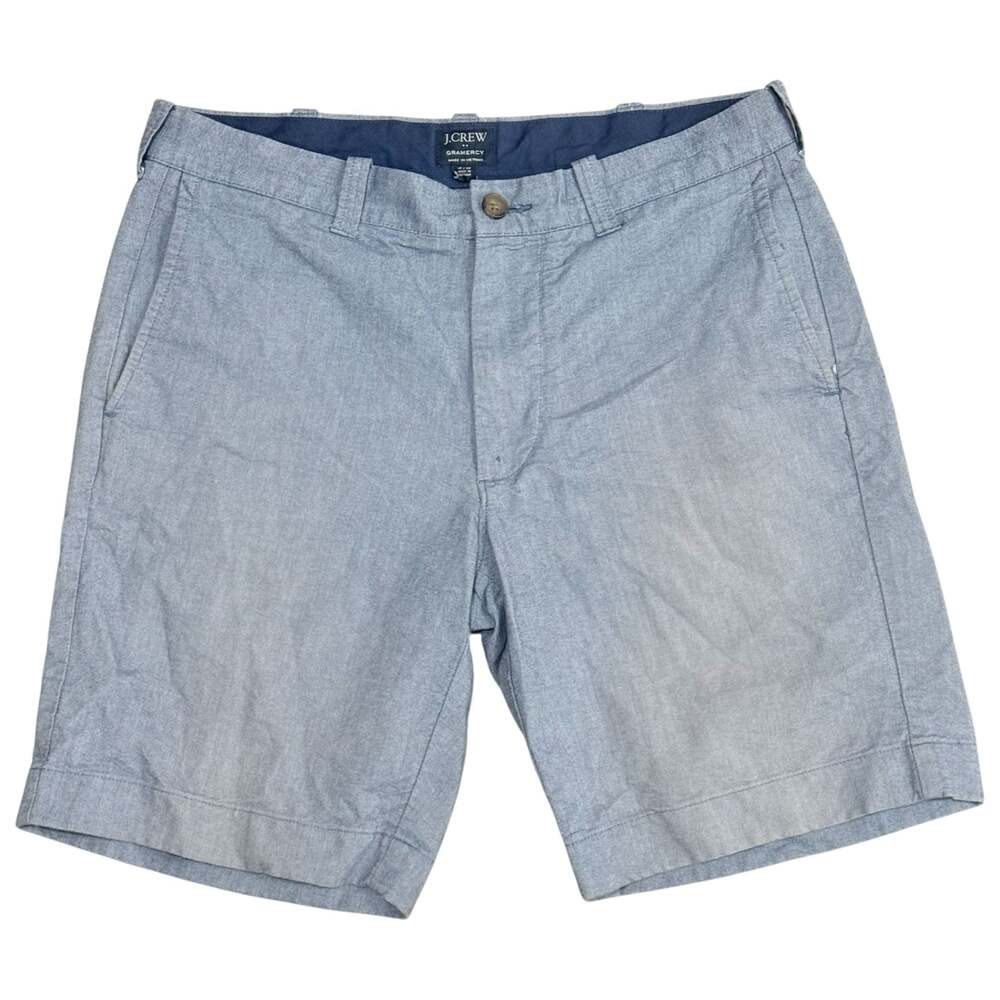 J.Crew Gramercy Chambray 100% Cotton Shorts Blue Size 31W